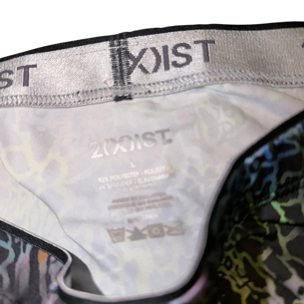 2(X)IST Mens Rainbow Leopard‎ Print Briefs Multicolor Animal Print Size L Large - Picture 2 of 3